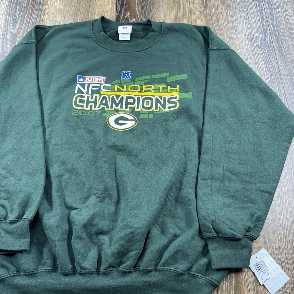 Vintage Green Bay Packers Sweatshirt Mens XL NFL Football Team Y2K Logo Sweater